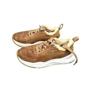 Ugg LA Glide Heritage Wool Lined Suede Sneakers Women’s Size 7.5 Brown‎